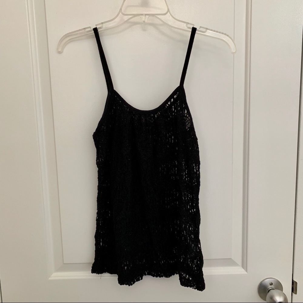 Black Lace Tank Top - NWT